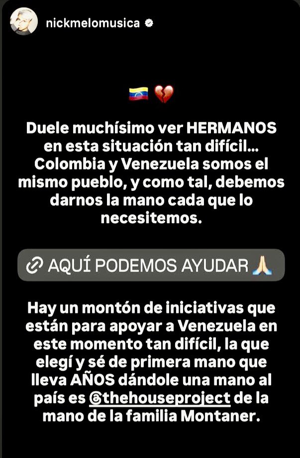 colombiavital's tweet photo. ☑️👁️☑️ Solidarios con el pueblo hermano de @Urgente_VE por su lamentable situación presentada por los terremotos. Un especial agradecimiento a @montanertwiter, @HechoAManoMusic y su familia, por abrir este canal de ayuda @transparenve @vzlanosdepie #ricardomontaner #anymal https://t.co/ZTq1FFSjnH