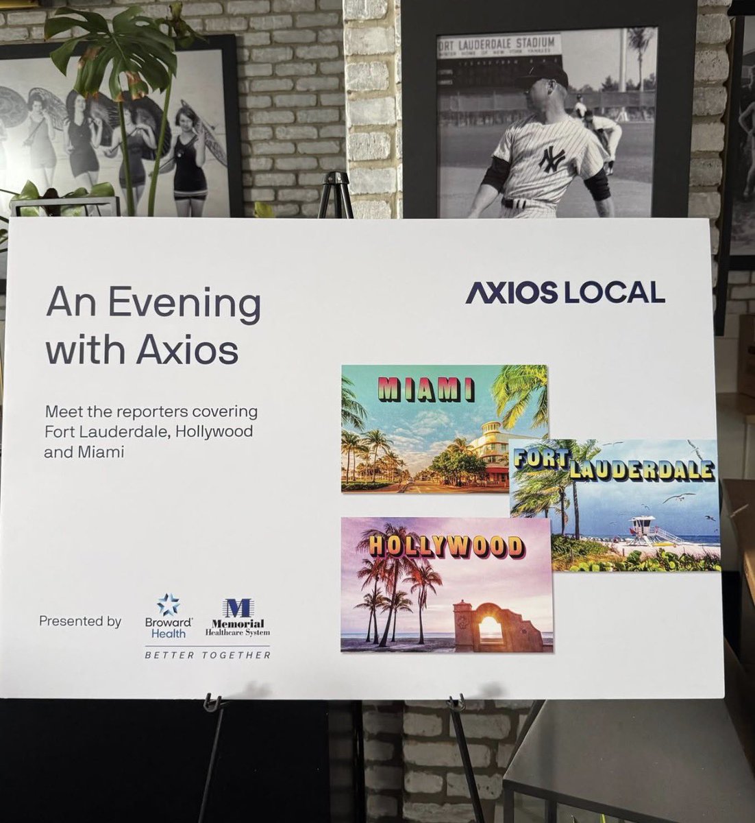 stevenmglassman's tweet photo. The Greek word “axios” means “worthy”which is vital for a news outlet. Four years after they sent their first Miami newsletter, Axios Local is expanding in South Florida and tonight we celebrated the launch of two new local publications with the journalists covering https://t.co/Oad9CiqWnQ