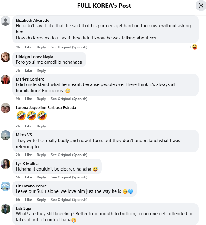 arcgie's tweet photo. Oh, thank goodness—the K-pop crowd on Facebook actually gets it, unlike the ugly prudes and self-righteous holy virgins here. 😂🤣😂  #Heechul https://t.co/QwHasqKfrD
