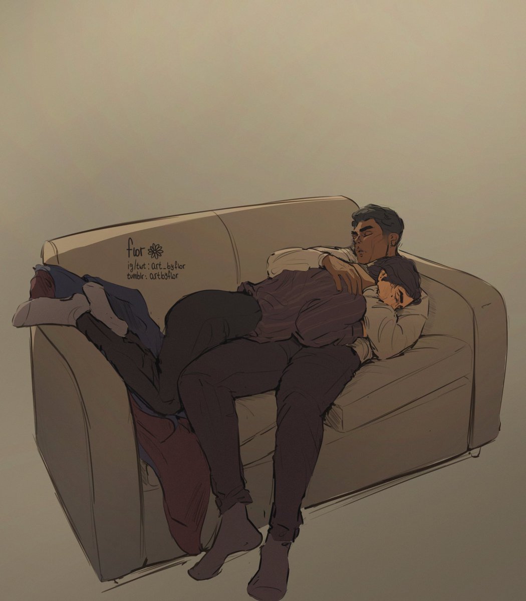 art_byflor's tweet photo. they accidentally spent the whole night on the couch... #jayvik https://t.co/i1bKAXfdRi