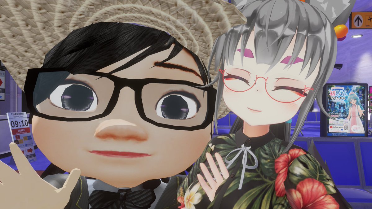 syousa2003's tweet photo. SJちゃんとパシャリ
楽しいフライトでした
がんちゃんとレインちゃん
キンちゃんとチャリで来た
#昨日のVRCHAT
#毎日少佐 https://t.co/8aRtYOeO0q