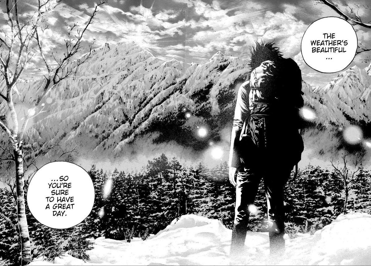 SirKneeGrowth's tweet photo. Wow what a prologue. The way an obsessive passion is at odds with human interdependence and can lead to self isolation and destruction, are all conveyed and reinforced by the beautiful art and contemplative landscapes. Cant wait to see Mori reach higher heights
#DubMedia #HugDub https://t.co/xsboNjWc01