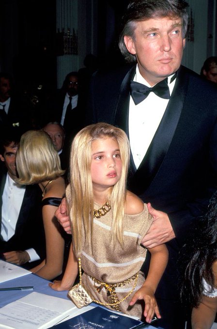 Apky11162's tweet photo. @SpeakerJohnson DO YOU AGREE THAT Trump isn't STUPID?
He's not INTELLIGENT, yes. But he's something much more dangerous: CUNNING!  That's how he's fooled USA again &amp; again. (What's his fingers doing inside his child's sleeve?!!!!) Would a dad dress his little daughter up like an Epstein wh*re? https://t.co/IQOUBXImPv