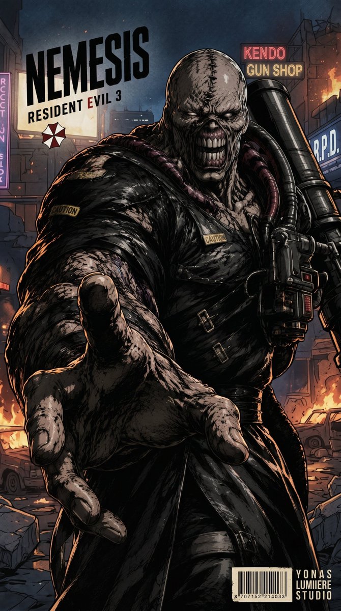 oneesan_aiart's tweet photo. William Birkin, Mr. X, Nemesis, and Licker — four of the most terrifying bio-weapons ever unleashed, each embodying relentless horror and the nightmare of survival. 🧟🩸✨
#WilliamBirkin #MrX #Nemesis #Licker https://t.co/cPbebSgl5D