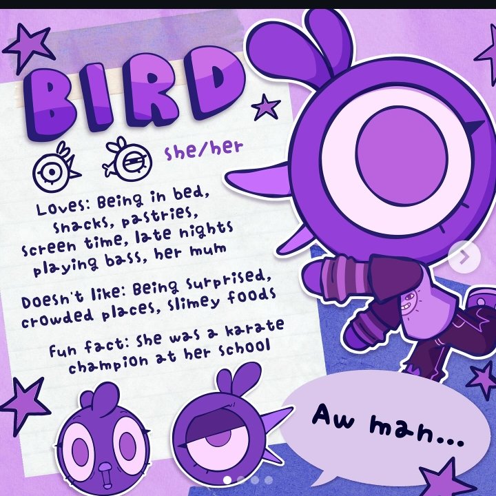 RandomSecrets1's tweet photo. Today from the Webtoon comic Cat Bird Dog by @eggbug is Bird herself. She is a lesbian and has been seen having many crushes on other female characters like Hyena, Bear and at one point Cat but they're friends as well as Cat now being in a relationship with Dog. https://t.co/3t52Foe2xl