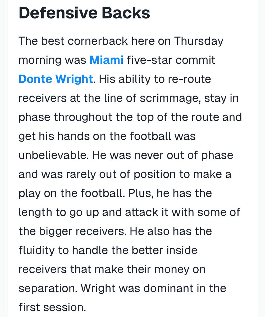 SD36036's tweet photo. Number 1 corner in the country. Quit playing with his ranking https://t.co/b1HcCnMWsX