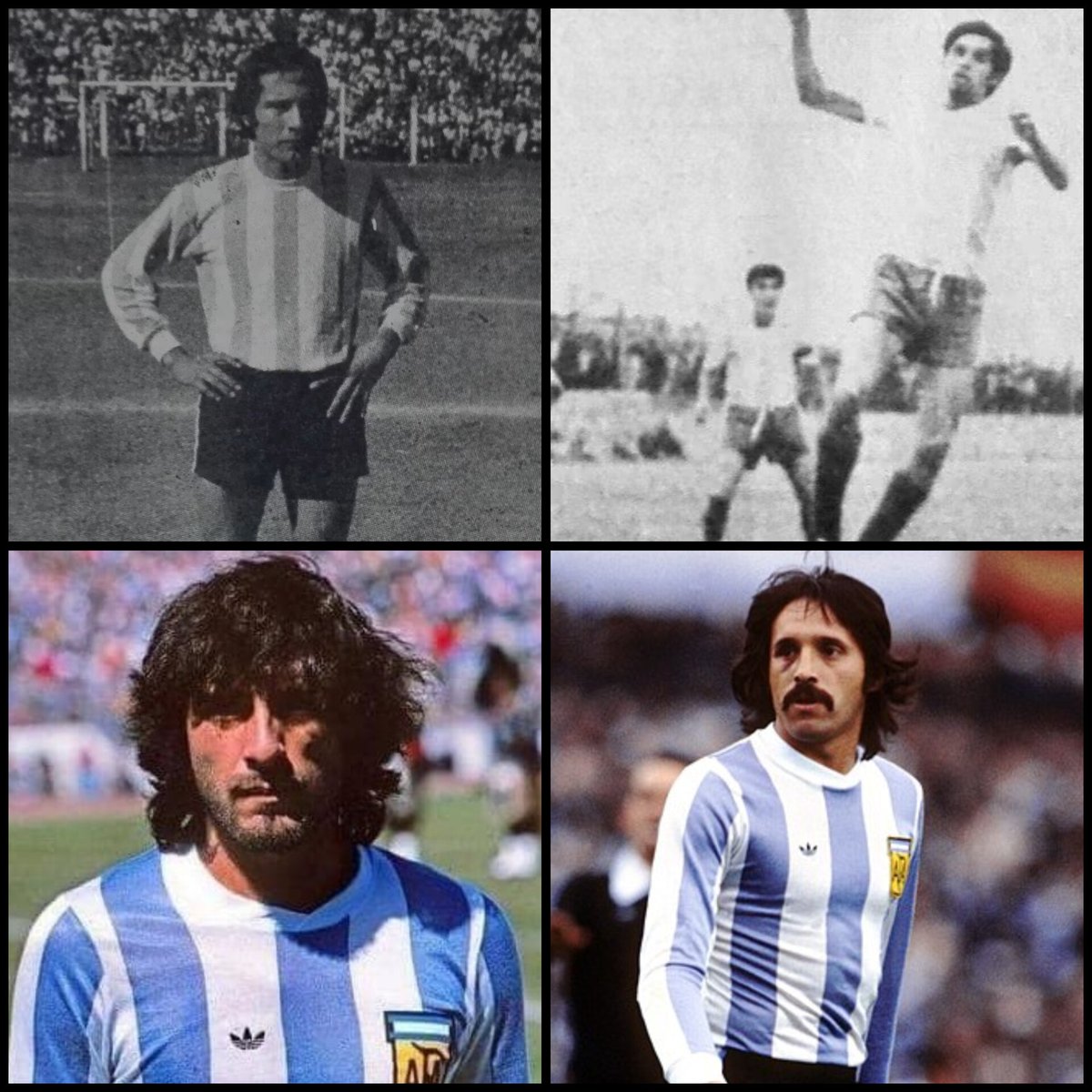 dctames's tweet photo. Se cumplen 48 años del primer Campeonato Mundial que ganó Argentina. Acá dos glorias que vistieron también  la camiseta de Gimnasia de Jujuy. Uno de ellos surgido de las inferiores José Daniel Valencia. https://t.co/J1mnxamBkg