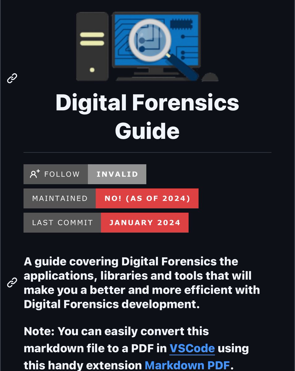 0x0SojalSec's tweet photo. Level up your DFIR game The Ultimate Digital Forensics Guide, 

Master Computer, Mobile, Network & Database investigations with:
- Top tools (Autopsy, Volatility, Wireshark & more& more)
- Books, certs, playbooks & labs
- Networking, virtualization & file systems deep dives

Perfect for analysts, students & cyber pros.

- https://t.co/n0VWfGdCtH