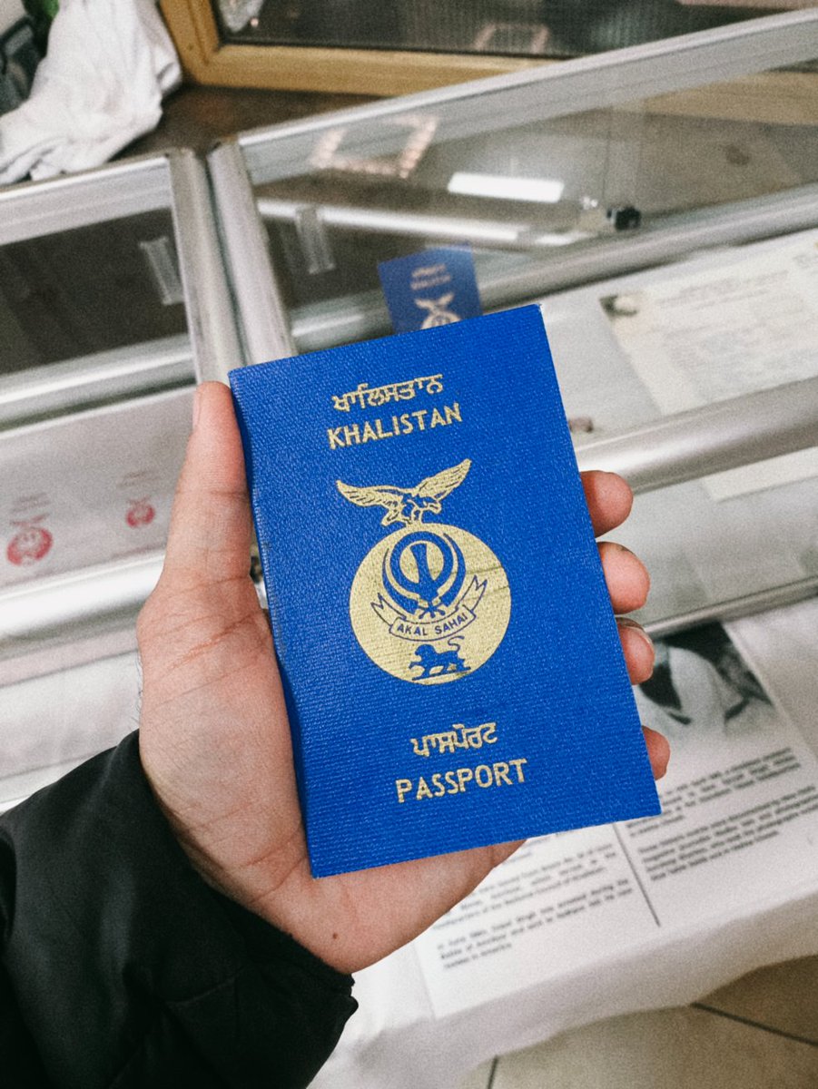 JaspreetSPhoto's tweet photo. Its time for @SFJ_US_Official to release the Khalistan Passport as a travel document that every Sikh can use. 

#Khalistan #Passport #TravelDocument #SikhForJustice #SikhNation https://t.co/2pRlGyt0DG