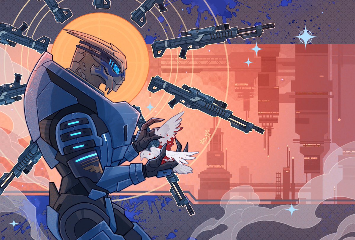 sabinokami's tweet photo. Archangel 
#masseffect #garrus #artist https://t.co/bMjEQurJM2