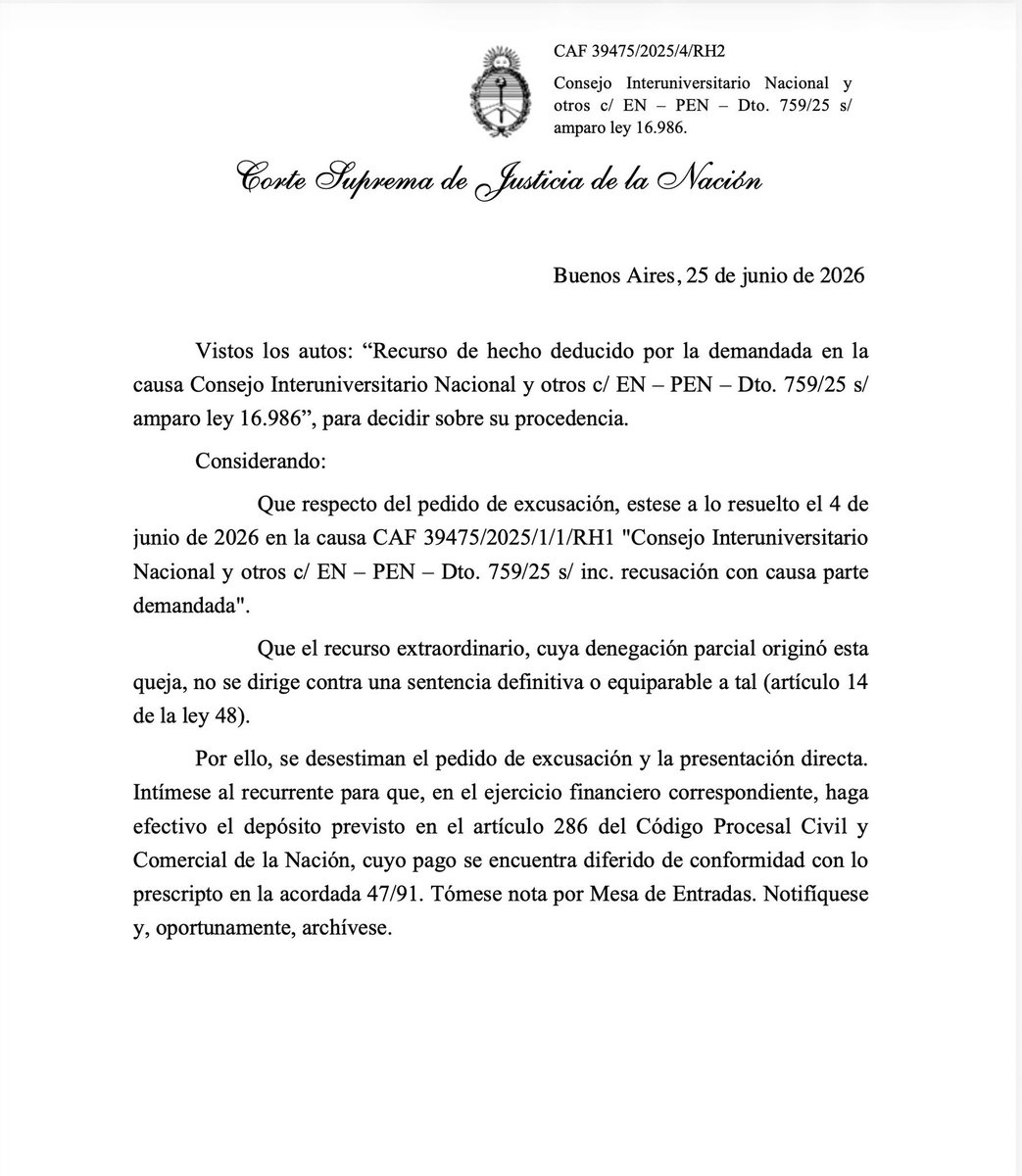 MandrilandiaX's tweet photo. La Corte rechazó los recursos del Estado en tema presupuesto universitario.

Perfecto, es momento de recortar fuerte las partidas de las provincias. Sobre todo de PBA… ya que jamás dijeron de donde se iba a sacar la plata para cumplir con esta ley deficitaria. https://t.co/ASz6rnqYNo