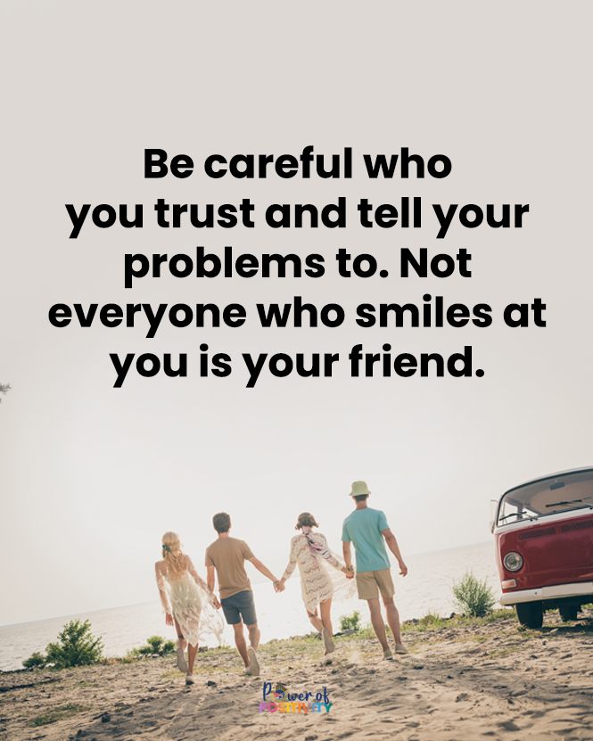LIVEpositivity's tweet photo. Be careful who you trust; not everyone who smiles is your friend. 👀🤫 https://t.co/IJ63HLbAkc