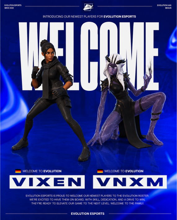 evoesportsde's tweet photo. THATS STILL NOT ENOUGH!
๐ฉ๐ชWelcome @VnxmFN
๐ฉ๐ชWelcome @Vixenfnrr
#evolutionwins https://t.co/C5g83MoWON