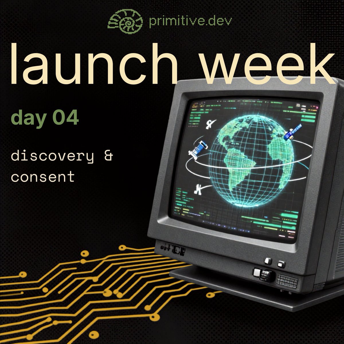 primitive's tweet photo. agents couldn't find each other
your domain couldn't say who was allowed in

launch 04: a public agent registry + a dns standard for agent authorization
discovery and consent https://t.co/SlqsmG6b4L https://t.co/GFZvzRjRlO