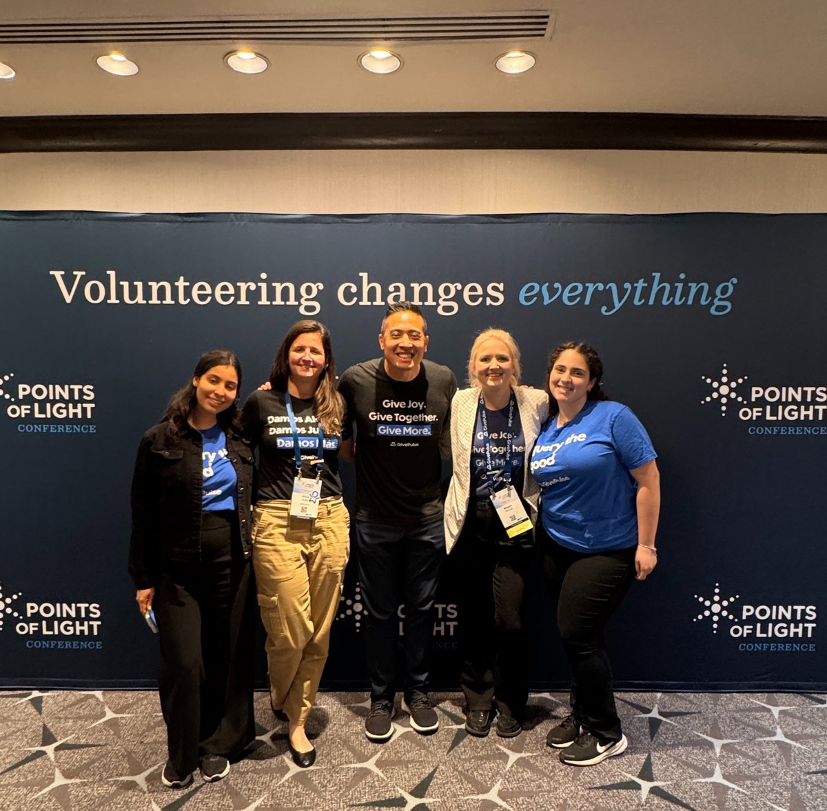 givepulse's tweet photo. Four days.

More than 1,600 nonprofit leaders, volunteers, educators, corporate partners, and changemakers from across the United States and around the globe.

Thousands of conversations.
Hundreds of ideas.
One shared belief.

Service has the power to change communities.

As the 2026 @PointsofLight Conference came to a close, we found ourselves leaving with two messages that will stay with us long after we leave Washington, DC.

What are you willing to fight for?

Not in opposition to others, but in commitment to something bigger than yourself. To your mission. To your volunteers. To the communities that count on you. Real impact doesn't happen because it's easy. It happens because people continue showing up, even when the work is hard.

The second came from an incredible, multi-generational closing panel featuring Amy Miller-Taylor (Chief Program Officer, @GivingTuesday), Eunice Lin Nichols (Co-CEO, @Co_Generate), Neil Bush (Board Chair, @pointsoflight), Amy Meuers (CEO, @nylcorg), Nia Mosby (Head of Programs & Civic Season, @historymadebyus), Emiliana Korin (Youth Advisory Council Member, National Youth Leadership Council), Rosie Rios (Chair of @America250 and the 43rd Treasurer of the United States, 2009-2016), Kaleb Sy (Vice Chair, National Youth Leadership Council Board of Directors), Brenda Robinson (Points of Light Board Member, entertainment executive, investor, philanthropist, and niece of the late Rev. Jesse Jackson), Feven Tesfaye (National Youth Leadership Council student leader and incoming freshman at @Columbia), and Cait Leavey (Founder of @911 Day).

Their message was clear:
Young people don't just want a seat at the table.

They want to contribute.
To Serve. Learn. Change the World.

The future of volunteerism isn't something we're preparing for someday. It's already here, and it's asking us to build organizations where every generation has a voice and every perspective is valued.

Earlier in the day, Hannah Wojno from @GoodDeedsDay reinforced another important lesson: the strongest volunteer programs aren't built from a template. They're built by listening to communities, embracing local culture, and creating opportunities with people, not simply for them.

As we head home, we're leaving with more than pages of notes.

We're leaving with new friends from around the world, fresh ideas to bring back to our communities, and a renewed commitment to making it easier for people to discover purpose through service.

Thank you, Points of Light, for an unforgettable four days. Here's to the conversations that continue long after the conference ends.

See you next year @LongBeachCity, hosted by @LAWorksNow, @thevolunteerctr, and @OneOC!

#PointsOfLight #POL2026 #GivePulse #Volunteerism #CivicEngagement #CommunityImpact #YouthLeadership #ServiceLearning #GivingTuesday #America250 #GoodDeedsDay #Changemakers #DoGood @statecommission, @washingtondc