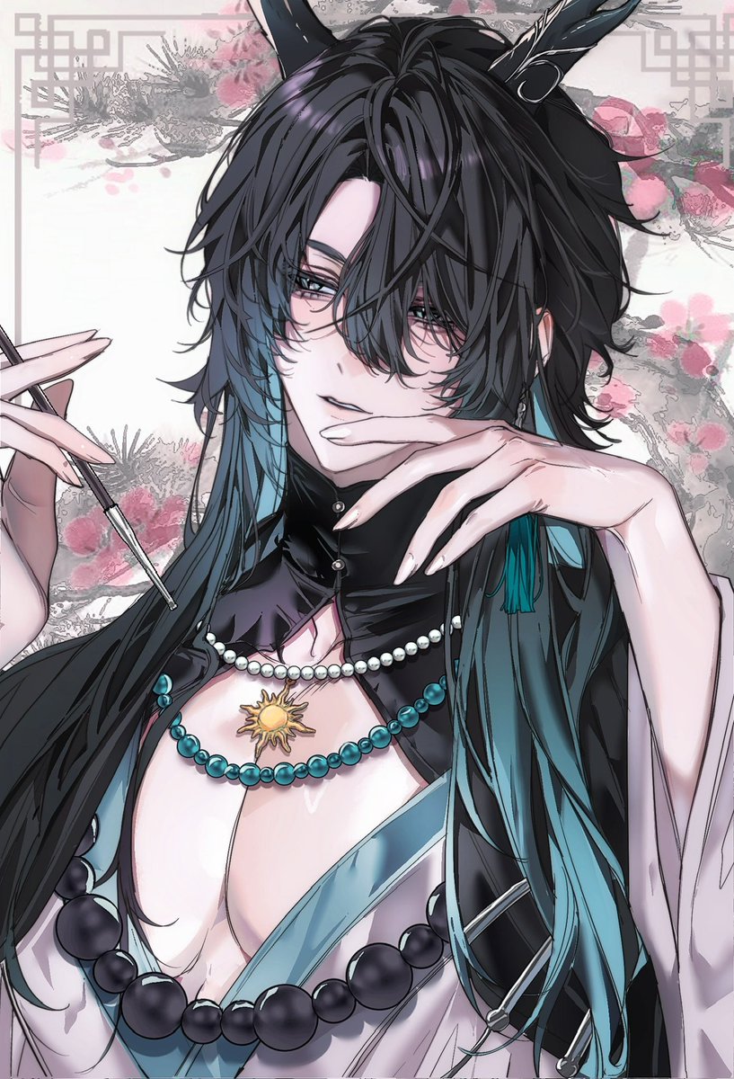 MemokeeperAkila's tweet photo. Reposting these gorgeous OCs because I love @nihoneho’s art 

1) Hǎilóng 海龍, God of Vows and Devotion
2) Nier, God of Black Holes and Oblivion
3) Aphellion, God of Void and Silence https://t.co/mJwQxxyGHU