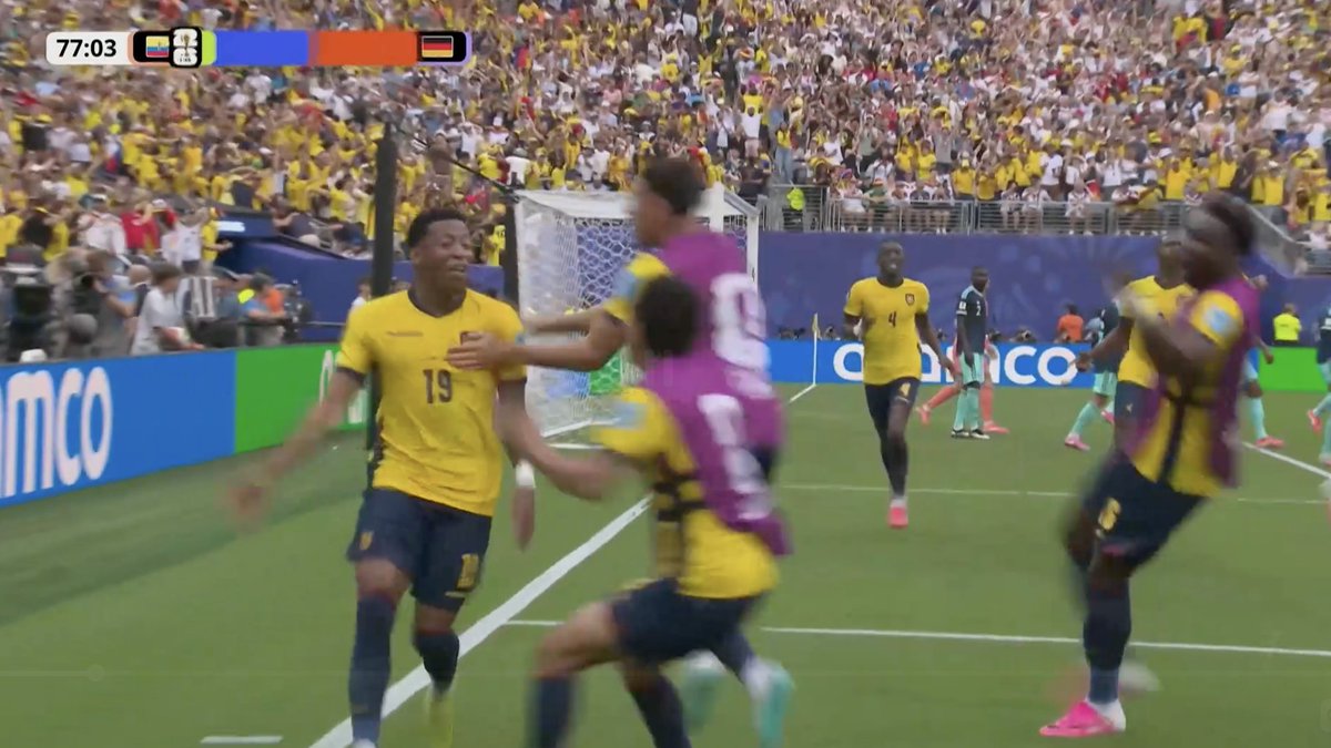 ofootball__'s tweet photo. GOOOOAAALLL!!!

🚩 Live: Ecuador 2-1 Germany

⚽️ Goal: Plata (78’) https://t.co/xBYGBvxwqV