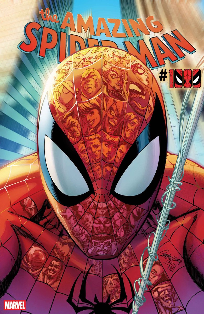 JScottCampbell's tweet photo. 💥🕷️🕸️ @MarvelComicsHQ just revealed my variant cover to the upcoming, monumental #1000 issue of The Amazing @SpiderMan ! Featuring the spectacular coloring of @sabine_rich ! https://t.co/rws7R7RXMR