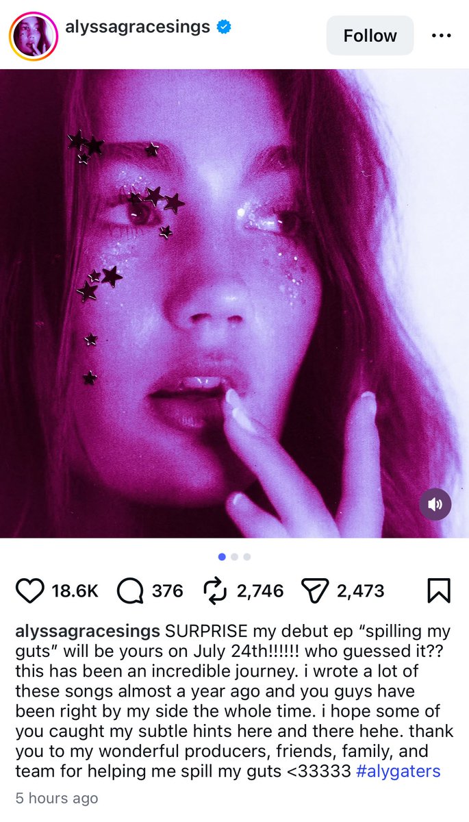 landonlovesliv's tweet photo. uhm so whoever this is just completely copied GUTS by Olivia Rodrigo down to the aesthetic and “spilling my guts” name??? https://t.co/irkwHGdU3x