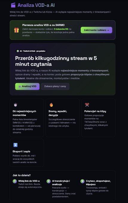 rawstreamsite's tweet photo. Analiza VOD'ów
⏱️  Chcesz przetestować?  
Za zarejestrowanie się można przetestować ZA DARMO!  Zapraszam do sprawdzenia 
Sprawdź tutaj: https://t.co/ZehTD6ZM2B 
#twitch #Kick #streamer #streamerzy #tworzenietresci #montaz https://t.co/jttzVUjI4t