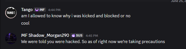Tango_SZN's tweet photo. Apparently Im hacked now this is news to me https://t.co/PxhC0K8A3D