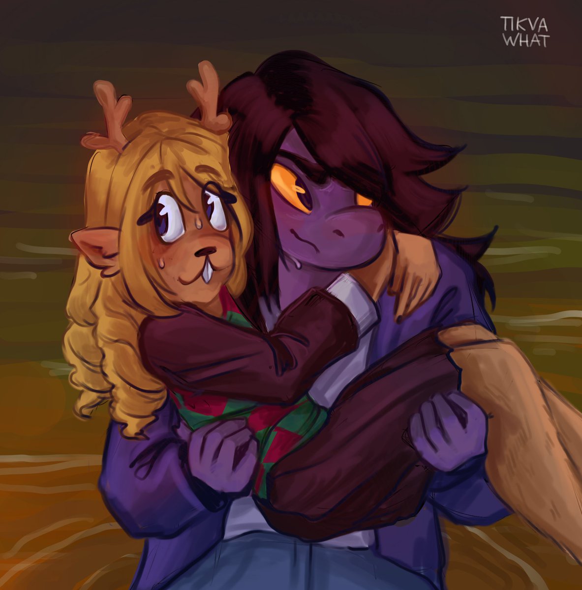 tikvawhat's tweet photo. Deltarune spoilers
.
.
.
.
.
.
.
.
They are so cute 
#suselle #deltarune https://t.co/bhJrlQ5ZEe