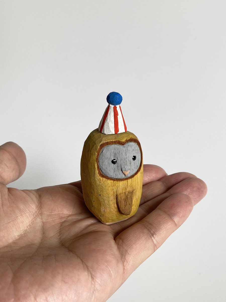 パヴェルスクドラーク作『ふくろう』 作品1717】パリピススガオメンフクロウ 秋のフクロウイベントに向け