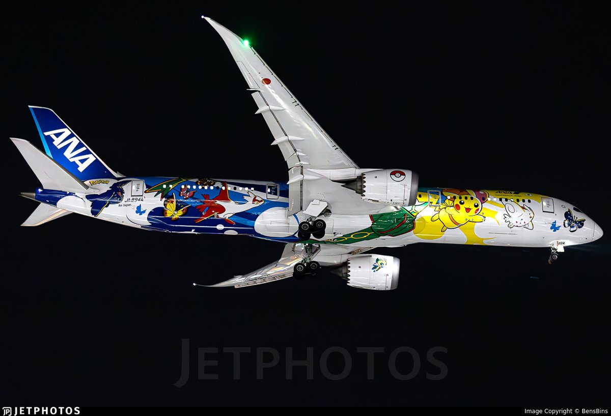 JetPhotos's tweet photo. ANA’s Pokémon livery 787 landing in Perth. https://t.co/mF8uZwKvMU © BensBins https://t.co/FADbeKp8yb