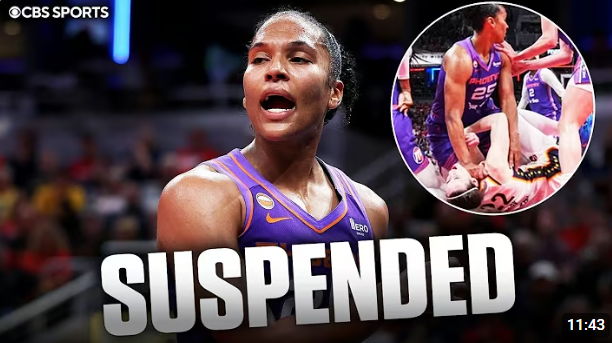 gradtofreedom's tweet photo. CC needs to sue that 'B' #25 @athomas_25 & the @wmbapheonix
Erica Ayala acts like she cannot see this as an intentional act of opportunity for abuse.  WNBA gives Alyssa Thomas a one game suspension???!!!! for that BS???!!! flagrant 2 foul for reckless contact on Caitlin Clark. Should be 2or 3 games out! IMO! & a Phoenix Mercury fine.

It was intentional. Did you see that B smile while looking at CC in pain while she still had her fist clenched on her neck!!!! They thought CC should have been called on a foul prior.

Then, social media decided to mock her. This is why I cant watch these sorry %ss games because CC is a real female, paying against dudes! She's feminine. They hate her & I hate the WMBA. Wasted pay to DEI wanna Bs always crashing out about their level of pay. Stop. They have about 5 women in the league that rocks. Not enuf for my ticket money.