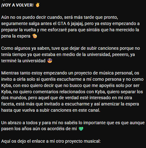 KybaMC's tweet photo. Aqui os dejo un mensajillo importante

https://t.co/61MrhX8YDE https://t.co/Xzvxo3ZKCh