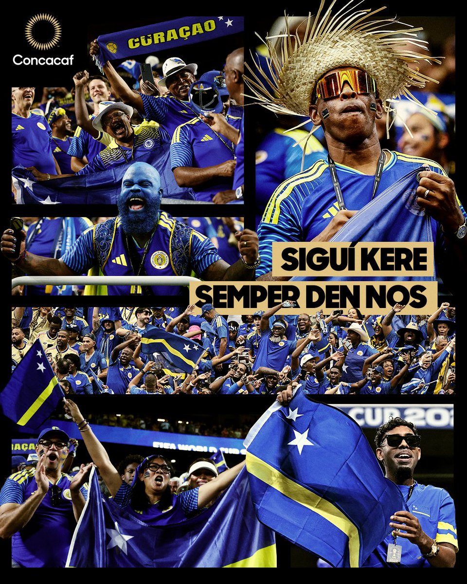 Concacaf's tweet photo. History was made. Memories were created. Te otro biaha, Kòrsou 💙 https://t.co/exnWsOzWAU