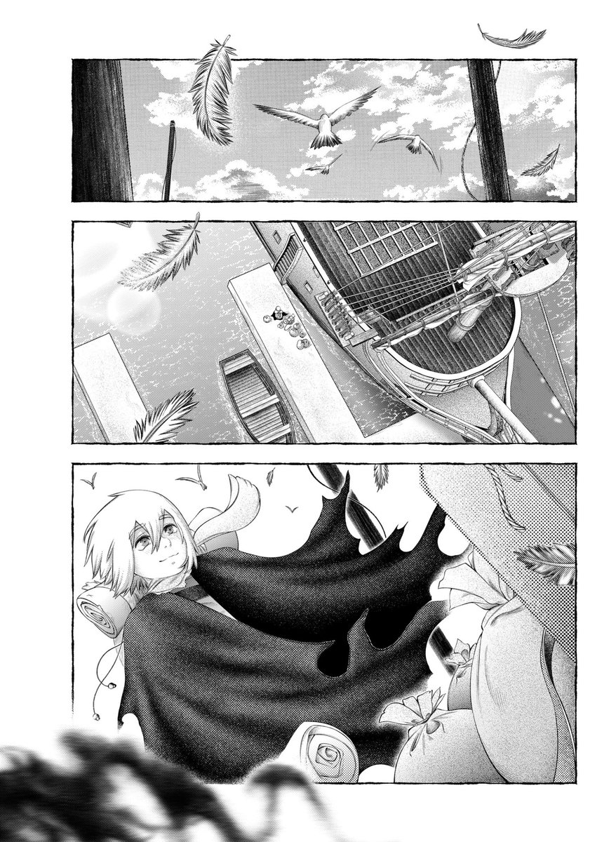 _Neald's tweet photo. After a year and a half of work, I finally finished my first book, Liminalis, a 211 pages manga one shot. 
Seek solace in strange dreams, because we live in a world where none can come true. https://t.co/OTDC5O3ivL