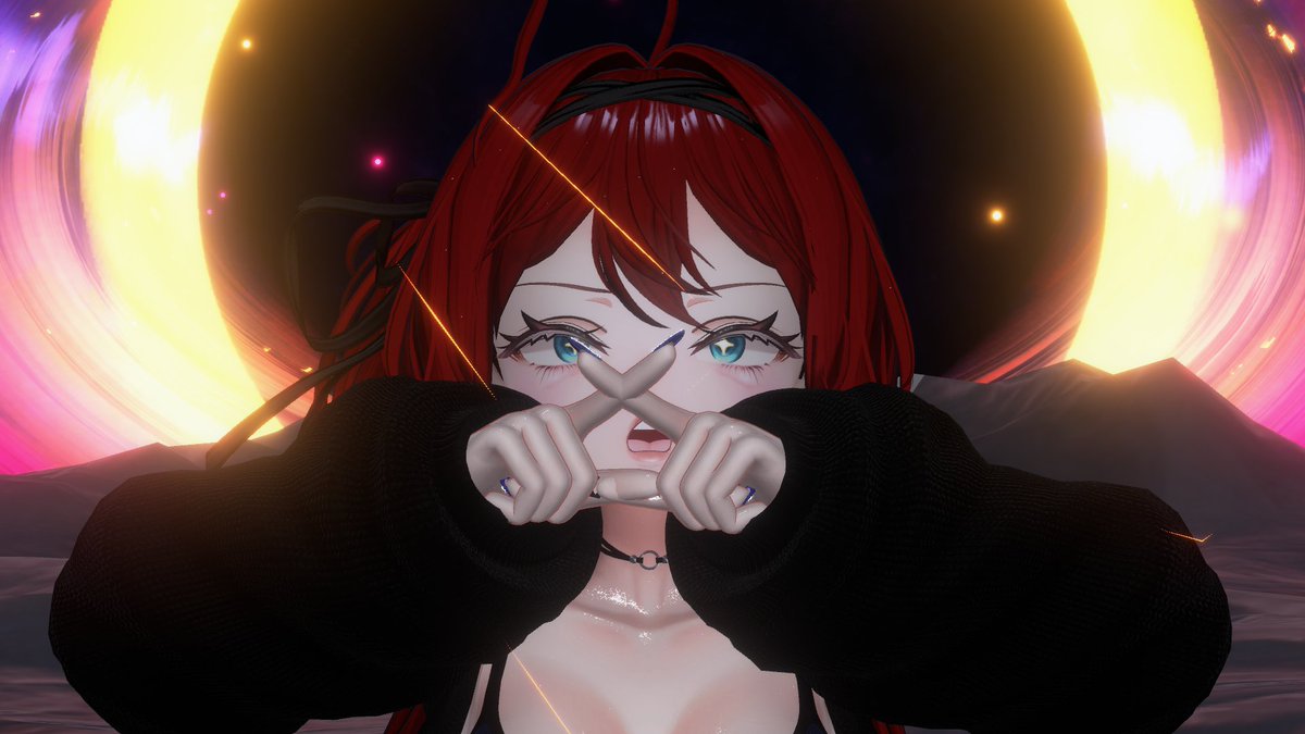 RenRazReika's tweet photo. Well... Whatever Reika and the other person was talking about clearly didn't end well...
#vrchat https://t.co/P70uinhpbG