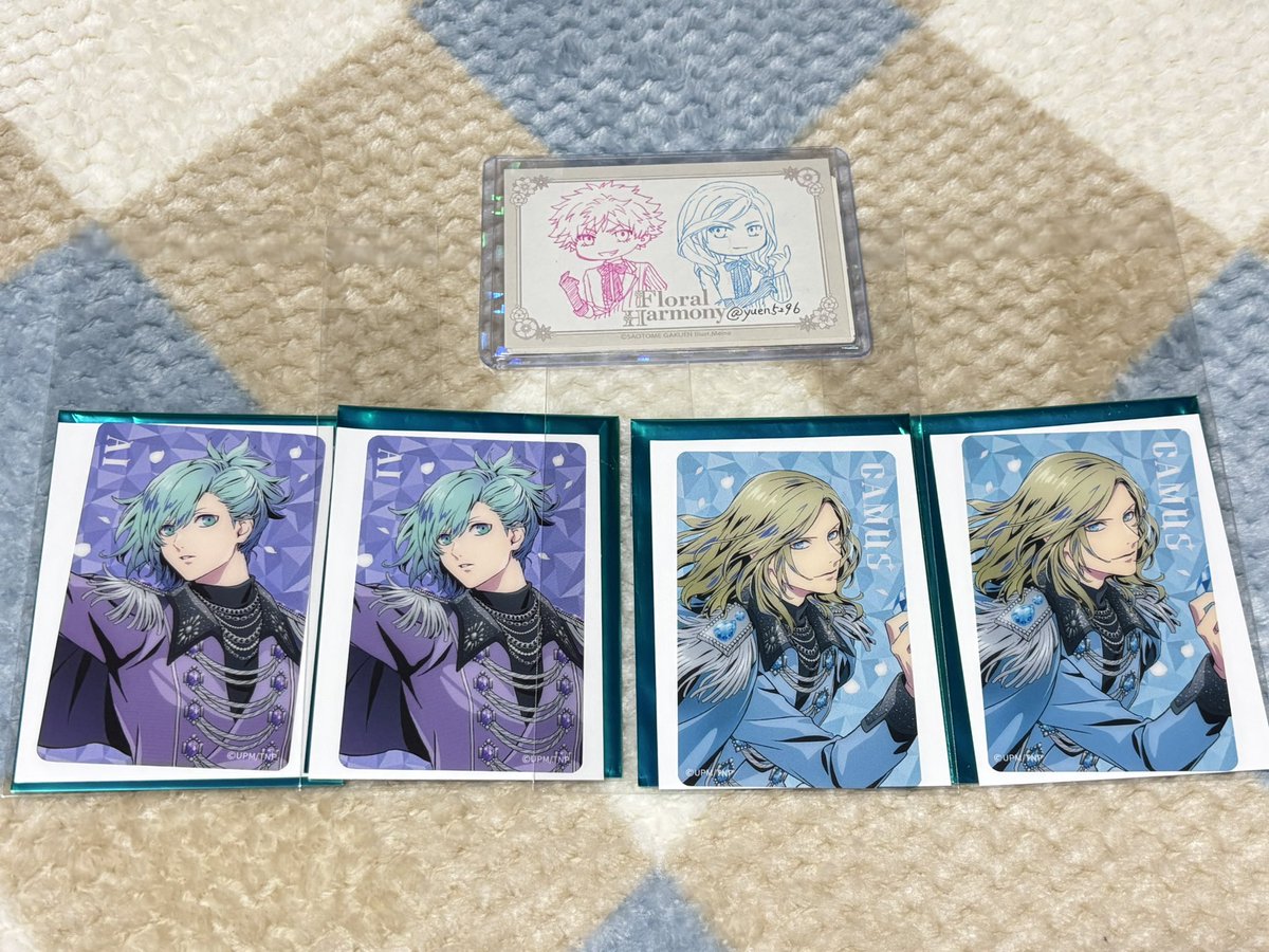 yuen5296's tweet photo. 【交換】うたプリ カルライ タブナイ クリアカード　クリカ

譲】藍・カミュ（アップ）

求】藍（引き）×1  ※コンプ目的です

郵送にてお取引希望
検索からもお気軽にお声掛けください🙇‍♀️ https://t.co/wNlUOEWUhZ