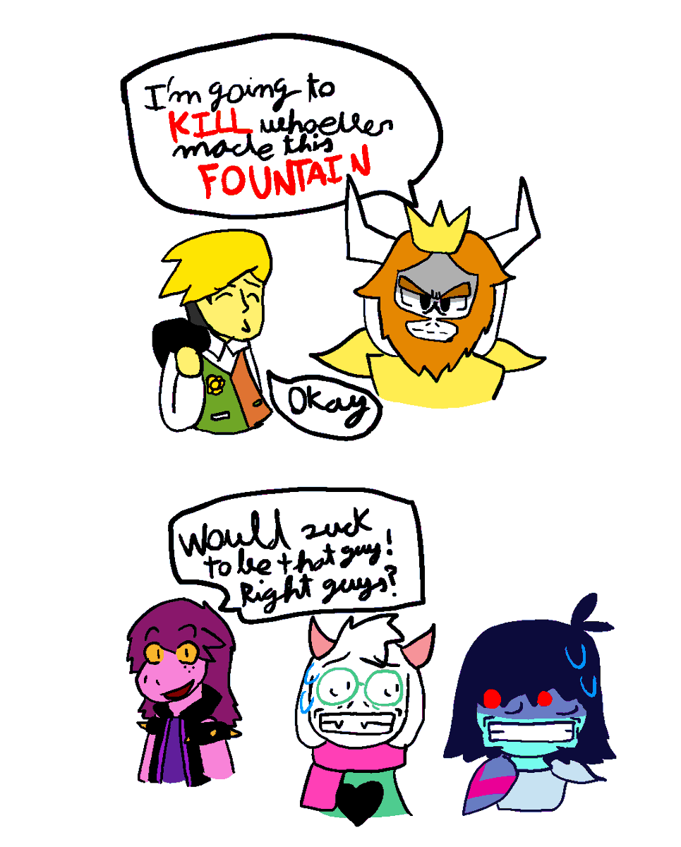 BalloonNYAN's tweet photo. i liek the new chapter of deltarune ! ! ! 
#deltarune #deltarunespoilers https://t.co/XOcgqGGmPq