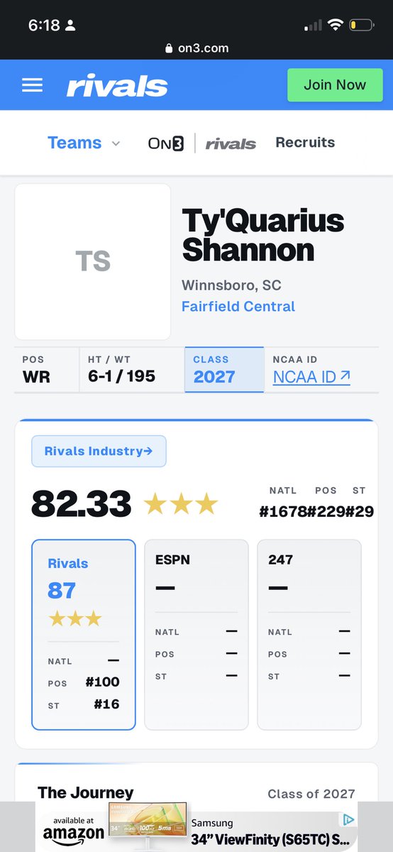 TshannonFF's tweet photo. ‼️@theodavis95 @247Sports @PrepRedzoneSC @PRecruiting7 @N3XTrecruiting https://t.co/yk2VTRDEQ9