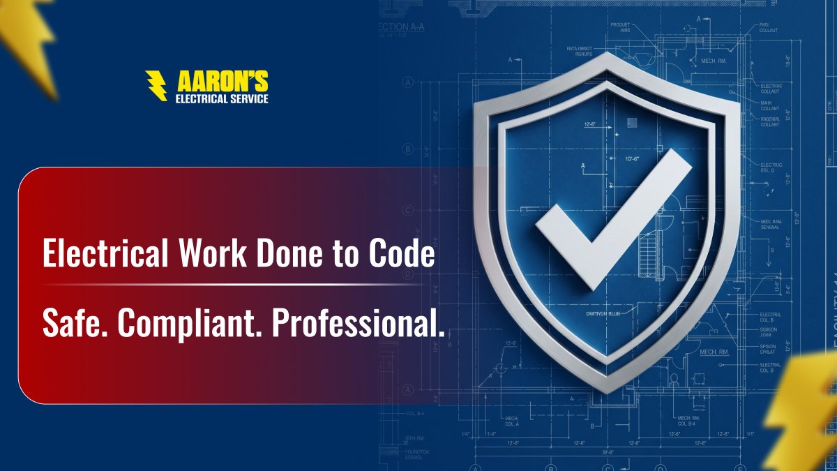 ElectricByAaron's tweet photo. Outdated wiring and panels may no longer meet code. ⚠️

An electrical inspection helps keep your Houston home safe and compliant.

Learn more: https://t.co/ul5KyAZsQw

#HoustonElectrician #CodeCompliance #ElectricalSafety #HomeSafety https://t.co/JRT2SyykK9