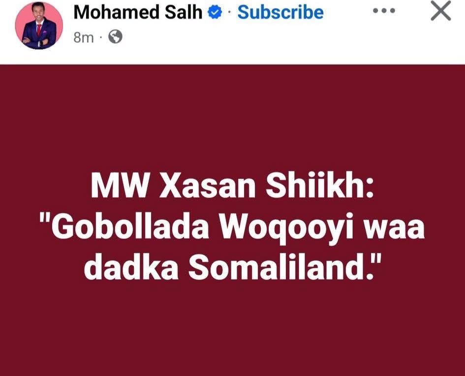 Abdik09764249's tweet photo. XSM ayaa sheegay in gobolada waqooyi yihiin SL. Warku waa cad-yahay. https://t.co/lDLFN1KHAn