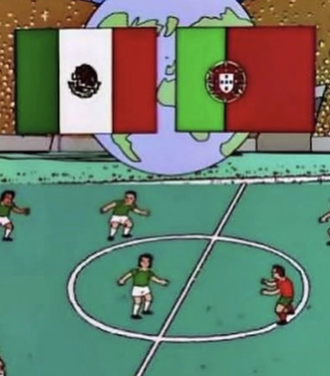 GoneViral_X's tweet photo. Did you know that in 1997 The Simpsons predicted a World Cup final between Mexico and Portugal? https://t.co/xnJT3yu89k