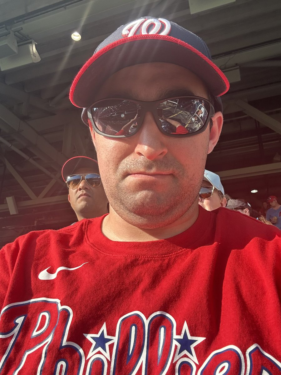 RobertG2001's tweet photo. When two of my favorite baseball teams are playing against each other, this is how I gear myself to the game. #Natitude #RingTheBell https://t.co/YdfGQeK8Bg