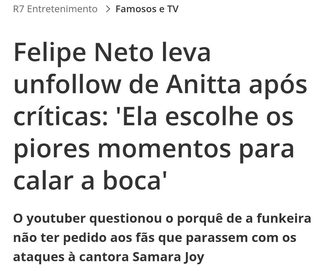 natiette's tweet photo. ela nunca fala sobre racismo, quando o felipe neto disse que ela tinha que educar os fãs pra pararem de ser racistas ela preferiu BLOQUEAR ele do que pedir para os fãs pararem de atacar a samara joy (a VENCEDORA do grammy que os fãs juraram que seria dela) https://t.co/N8ckjNM6Gp