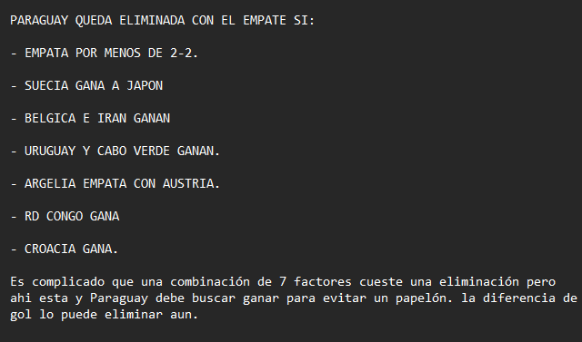 GarKanV's tweet photo. La diferencia de gol pesa mucho y Paraguay empatando aun no asegura su clasificacion y puede ser la unica seleccion eliminada con cuatro puntos de la tabla de terceros. Así podria quedar eliminada en un caso hipotetico https://t.co/G5DwlmfQKb