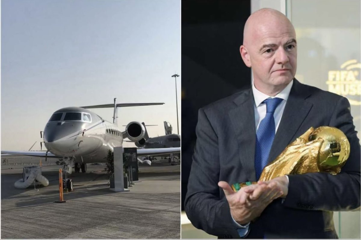 ManHimself003's tweet photo. @Adikastakes Here’s how

 FIFA's President, Gianni Infantino is able to watch multiple games in one day. The FIFA President uses a Gulfstream G650 provided through FIFA's partnership with Qatar airways. https://t.co/pAqY12uaRD