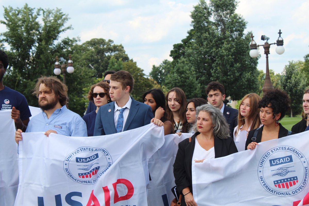 Rep_Walkinshaw's tweet photo. The Trump administration gutted USAID, cut off vital assistance, and is still withholding $19 billion that Congress approved.

Today I joined advocates to demand these funds be released to prevent disease, support our allies, and protect America’s interests abroad. https://t.co/M5mY02I87i
