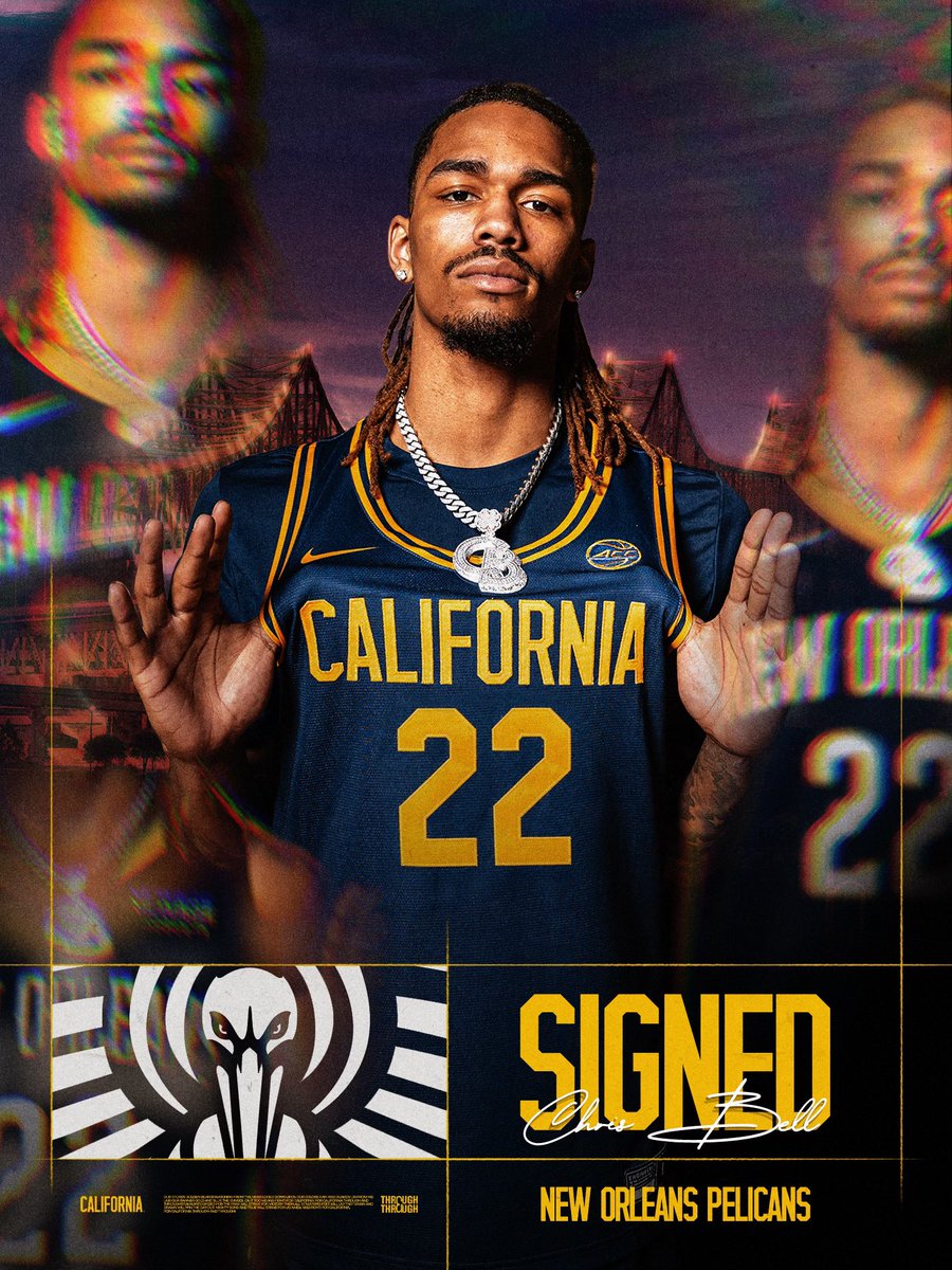 CalMBBall's tweet photo. Congrats @Christopsbell for signing an exhibition-10 contract with the @PelicansNBA!
#GoBears | #ThroughAndThrough https://t.co/Fz9uMmqeIx