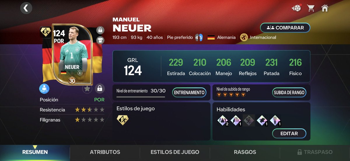 Andros303's tweet photo. NO ME LO CREOOOO❤️🙌🇩🇪

Salió Neuer con solo 20 tickets🙌🙌
Asi se ve maxeado y en el full🇩🇪❤️
@tutiofifa @DIOCFC_PAT0OO @Luis22FM @HDWolvie @fifa_droid https://t.co/H2WVFJYFk5