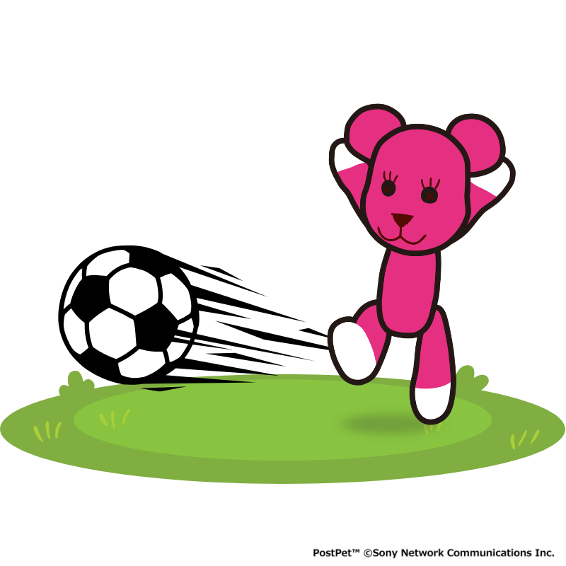 PostPetPress's tweet photo. モモもシュート!⚽
#PostPet #ワールドカップ https://t.co/dmEUdrFPFQ