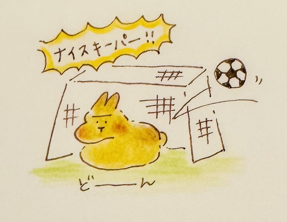 usatohana1's tweet photo. 真のファンタジスタ、うさぎ⚽️

#サッカー #うさぎ #イラスト https://t.co/4qyiKZJPBt