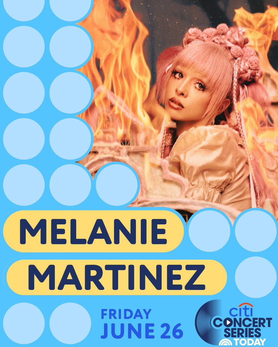 LlVlNGDECEASED's tweet photo. Melanie Martinez is already in New York, ahead of the upcoming performance for TODAY Show Plaza as part of the Citi Concert Series tomorrow. 🤎 https://t.co/axxZctQBSZ