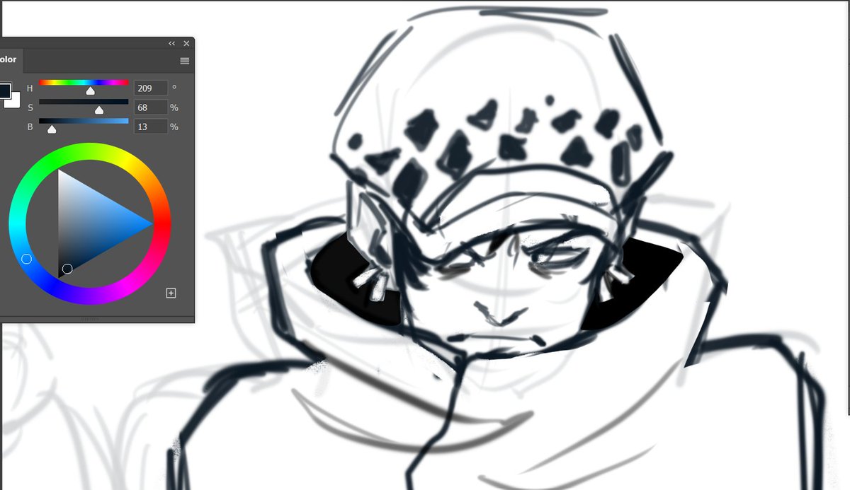 blaxe00's tweet photo. first time drawing Law and I'm obssesed already https://t.co/8KV6EKtekV